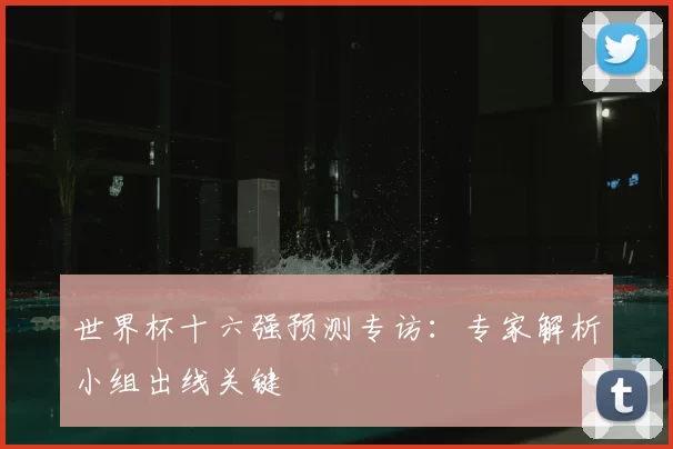世界杯十六强预测专访：专家解析小组出线关键