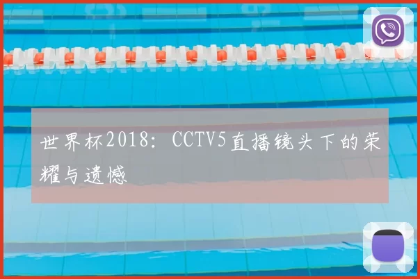 世界杯2018：CCTV5直播镜头下的荣耀与遗憾