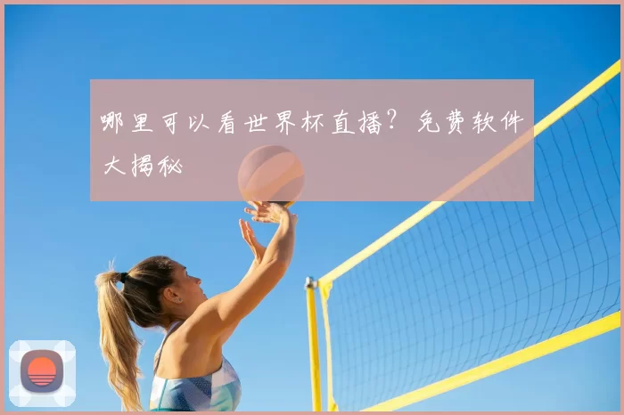哪里可以看世界杯直播?免费软件大揭秘